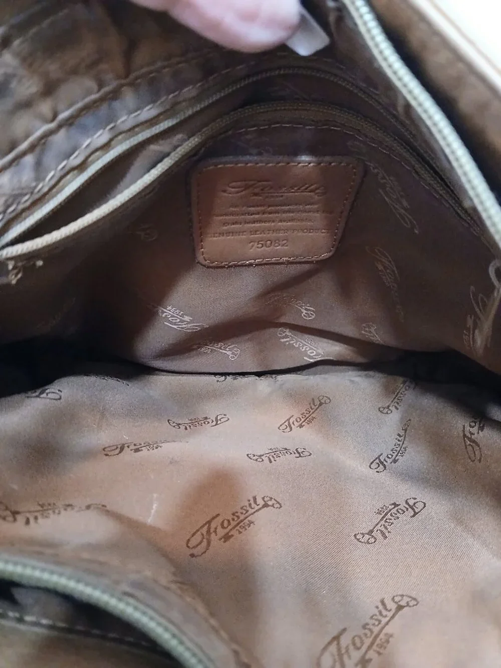 Fossil Leather Mailbag